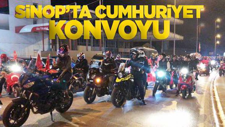 Sinop’ta Cumhuriyet Konvoyu