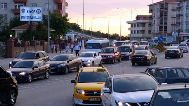 SİNOP’TA KAYITLI ARAÇ SAYISI 61 BİN 695 OLARAK BELİRLENDİ