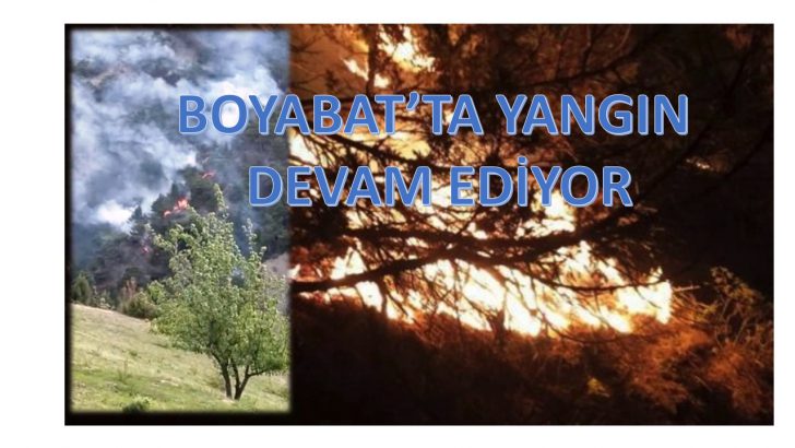 BOYABAT’TA YANGIN DEVAM EDİYOR